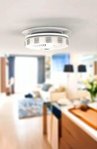 Modern photoelectric interconnected smoke alarm system installed on Gold Coast